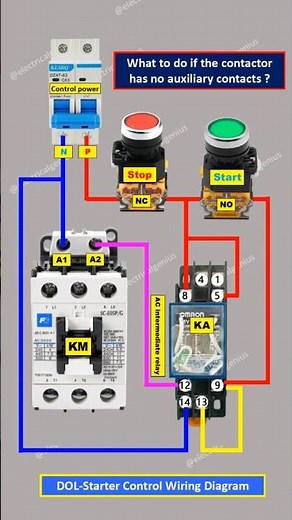 DOL Starter Wiring Diagram Explained | Direct Online Starter