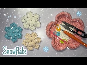 ❄️ DIY Crochet Snowflake Ornament | Quick & Easy
