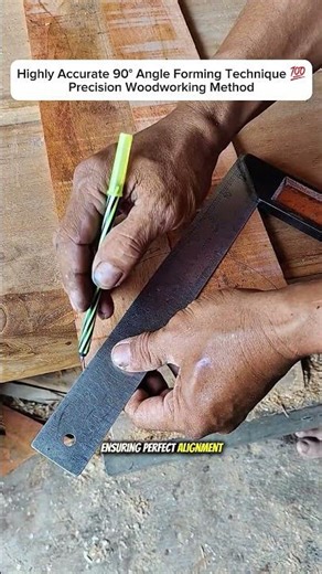 Highly Accurate 90° Angle Forming Technique 💯 | Precision Woodworking Method