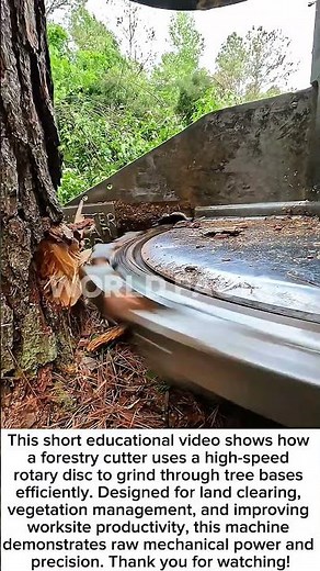 Forestry Cutter Power! Extreme Tree Grinding Technology