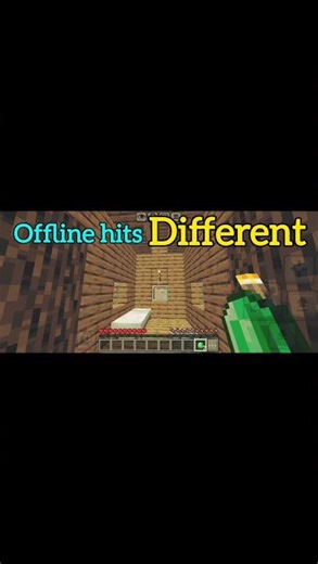 Offline hits different #minecraft #minecraftshorts