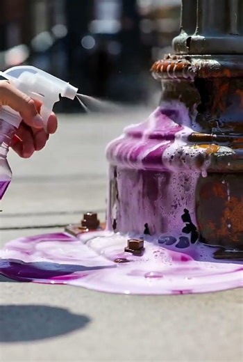 Oxidized metal lamp post base