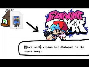 Friday Night Funkin' - How To ACTUALLY Make Dialogue Play After An mp4 Video