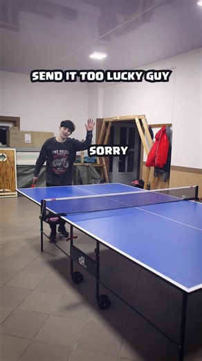 Tag that Lucker🏓 #tabletennis #pingpongchallenge #pongfinity #gameday #tabletennistrickshots