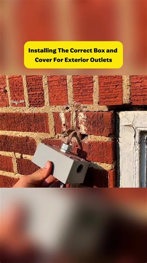 Installing the Right Box and Cover for Exterior Outlets