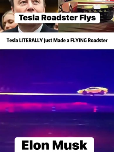 elon musks new car can fly in the roadster tesla sucked it self to the wall upside down #tesla #flyingcar #teslaroadster #2026 #newcars #fy #fyp #fypシ #usa #ericmartinez #breakingnews #news #elonmusk