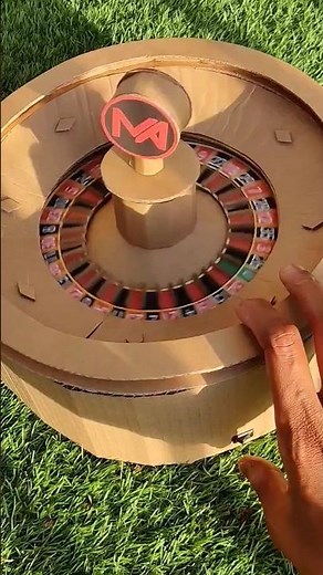 Cardboard Roulette wheel 🎰 Electric Spin #DIY