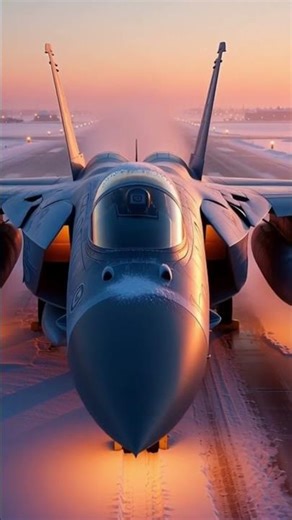 4K F-15 Eagle Snow Runway at Dawn ❄️ | Ultra Realistic Fighter Jet Short”