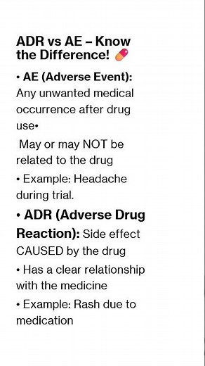 ADR vs AE – Know the Difference! 💊 #clinicalresearchindia #clinicalresearchjobsindia