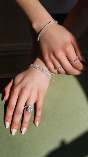 Brilliant Earth on Instagram: "Meet Pacific Green. The world’s first lab diamond in this color, inspired by the coastal tones of our California roots. Created exclusively for our 20th anniversary. Link in bio to shop."