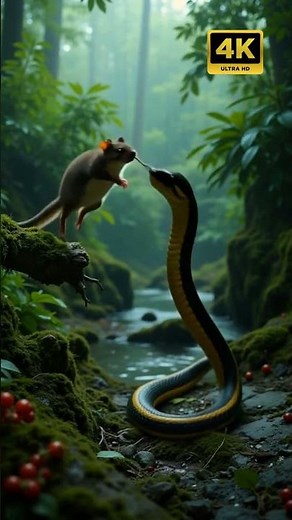 Banded Krait STRIKES! Shrew's Daring Escape in Emerald Valley | Wildlife Encounter #wildlife