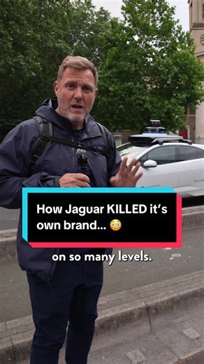 Why nobody will buy a Jaguar now… 😳 When I ran my agency Fluid I focused on deals for well perceived companies, because once people stop seeing you as the premium choice you never win that back. A brand is really about what you refuse to do, and Jaguar forgot that the day they let their dream car become a Waymo. #simonsquibb #entrepreneur #business