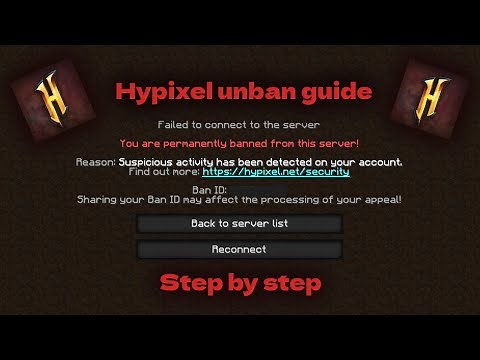 Hypixel security unban guide (2024)