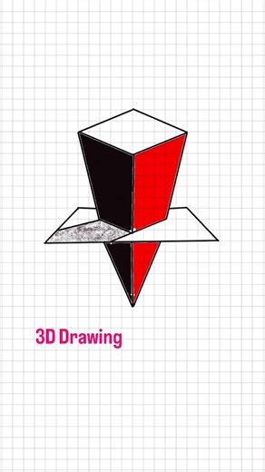 Can You See the 3D Illusion? 🤯 Easy 3D Drawing Tutorial ✏️ #shorts #drawing #illustrationnation