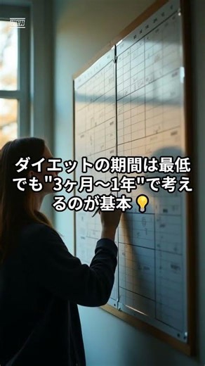 ダイエットは"何ヶ月"で考える？