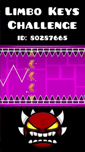 Limbo Keys Challenge in Geometry Dash 🤯| #geometrydash #gd #gaming #wow #trending