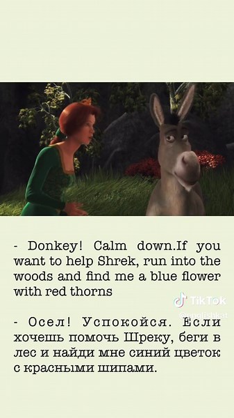 Смотри Шрека и учи английский язык 📖 #английскийязык #shrek #шрек #английскийнаслух