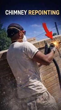 How To Repoint Mortar Joints! #shorts #chimney