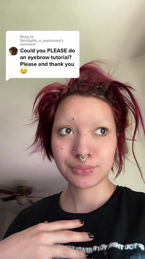 Reply to @flashlights_n_explosions #greenscreen I gotchuuu, excuse my morning voice. I’m also half asleep doing this🤣 #eyebrowtutorial #gotheyebrows #shavedbrows #PerfectPrideMovement #ReadyForHell #rgv956🌴🌴🌴