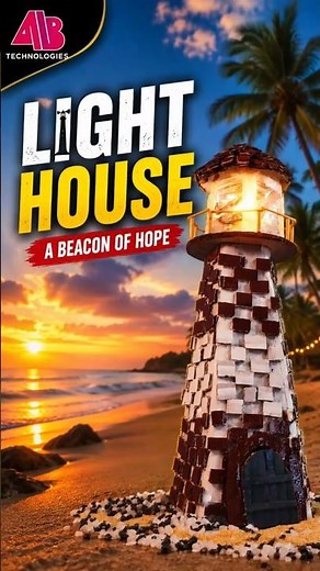 *🏖️ DIY Lighthouse | Amazing Beach Lighthouse Working Model 🌊💡* #scienceproject #schoolproject #diy