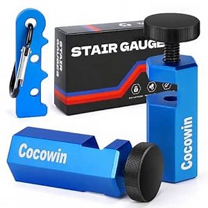 Cocowin Tall Stair Gauges for Framing Square with Holder and Carabiner Stair guages Knobs Tool for Circular Saw Metal Stair Stringer Layout Tool for Carpentry Squares Stair and Rafter Gauge Clamps - Amazon.com