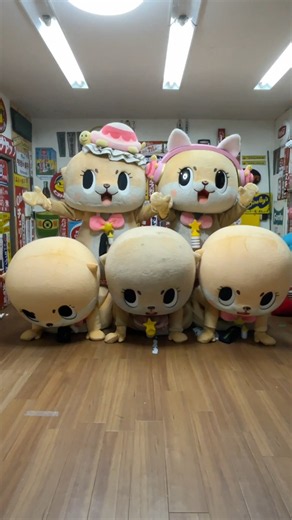 五匹で組体操しましたっおおむね成功ですっ☆ちぃたん☆ペンタゴンですっ☆ #shorts