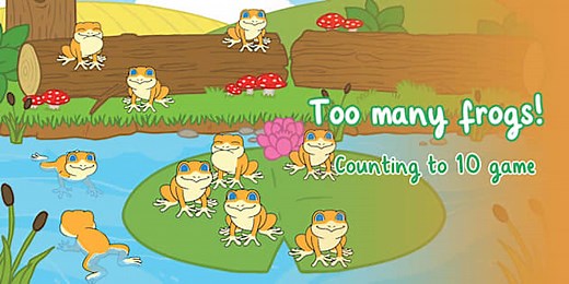Too Many Frogs: Counting up to 10 Maths Game