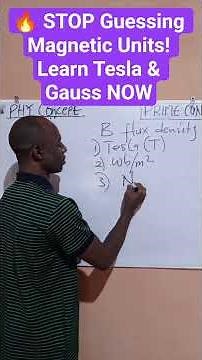 🔥 STOP Guessing Magnetic Units! Learn Tesla & Gauss NOW