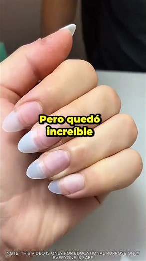 El peor servicio de uñas que he visto 😫 #nailsalon #fail #trending