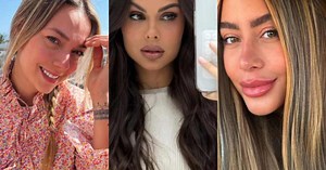 Irmã de Neymar, Rafaella Santos se encontra com ex-parceiras do craque