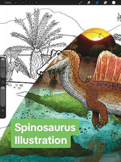 Exploring Spinosaurus Aegyptiacus in Digital Art