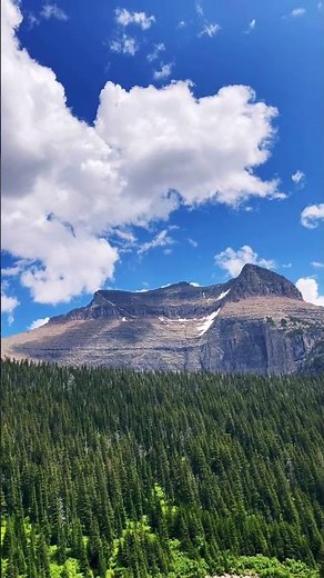 Gorgeous Ridge and Tree Lin in Glacier National Park #camping #usparks #hiking