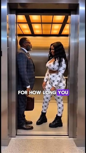 Couples messing around in elevator