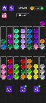 Ball Sort Master Level 147 #ballsortmaster #ballsortmastersolution #puzzlegame #gaming #games