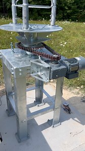 Got the first 10 feet up of this rotating tower ✅ Installed 16 concrete expansion bolts into the base legs, mounted & tensioned the motor, greased the chain, and we’re off! Next up — install the second base on site and start building! ⚙️🏗️📡#VCTowers #hamradio247 #rotatingtower #towerclimbing #construction #tradesman | VCTowers