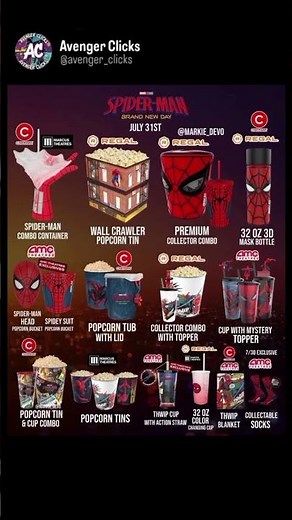 First look at Spider-Man: Brand New Day theater merchandise! 🍿🥤 #SpiderMan #MCU #Marvel #Shorts