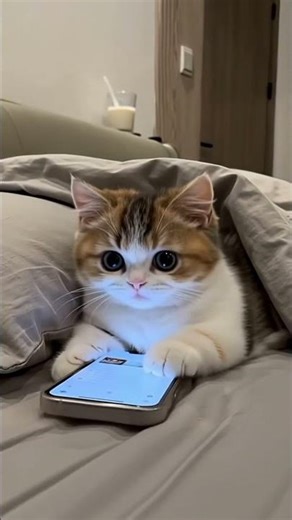 Cat pretending to sleep after getting caught #catshorts #funny #relatable