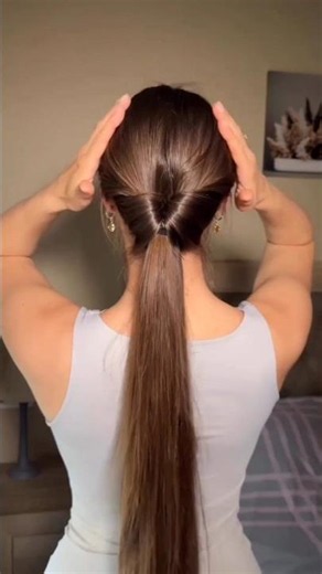 #viral Pintrest inspired low ponytail hairstyle 🎀✨ #hairstyle #new #ytshorts #viral #shorts 😱✅