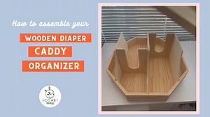 Watch Wooden Diaper Caddy Organizer - How to Assemble on Amazon Live