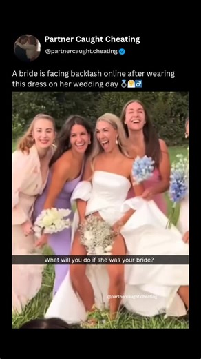 Partner Caught Cheating on Instagram: " Imagine your bride — in front of all the wedding guests — taking off her gown and acting wild like it’s her bachelorette party  At that point, is it confidence or straight-up embarrassment?  Because if my wife did this on our wedding day… that marriage would end before the honeymoon   Be honest — what would YOU do if this was YOUR bride? Follow  @partnercaught.cheating for more unbelievable moments "