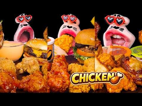CRISPY CHICKEN ASMR 🍗 2 HOURS Crunchy Mukbang!