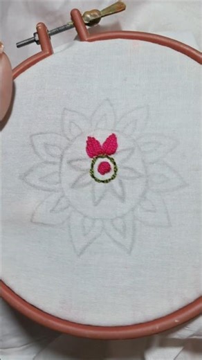 Beautiful satin stitch tutorial #shortvideo #embroiderylover #embroidery