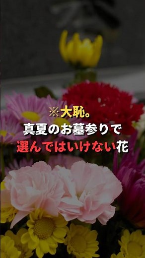 真夏のお墓参りで、選ぶと一瞬で枯れる危険な花 #モエチャン #大人のマナー