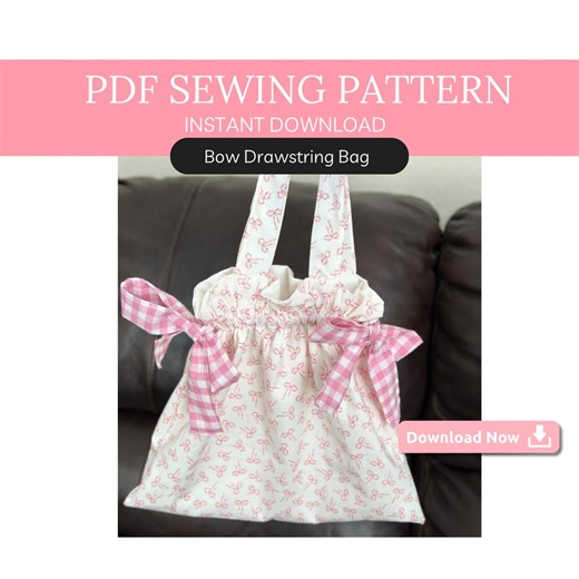 Little Girls First Purse Sewing Pattern PDF | Beginner Drawstring Bag Tutorial - Handmade Gift Idea- Small Project Bag DIY Digital Download - Etsy
