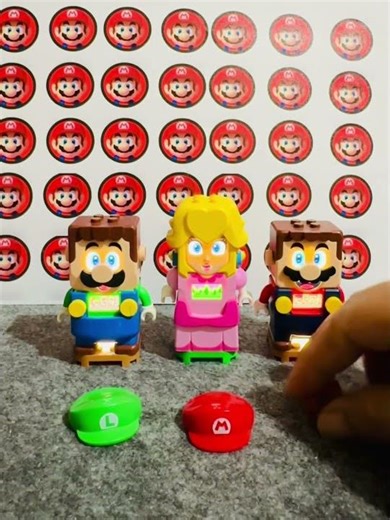 Lego Mario and Lego Peach Want to returned their suit #shorts #funny #mario #asmr #toys #fyp s60