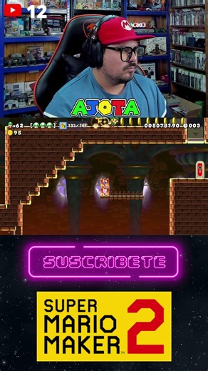 😲 I have to collect more than 100 COINS in 20 seconds 😲 #nintendo #supermariomaker2 #shorts #mario
