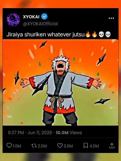 Jiraya shuriken whatever jutsu🔥🔥💀💀