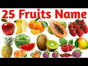 Colorful Fruits Learning Video | Apple, Mango, Banana & More for Children Fruit Names