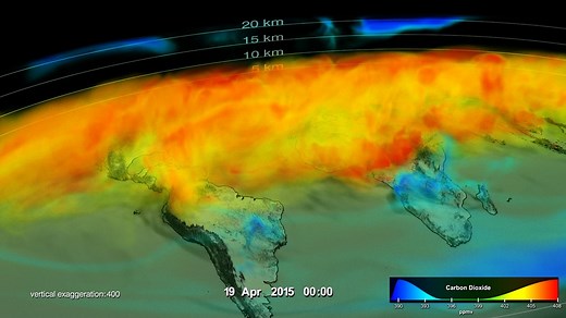 NASA Scientific Visualization Studio | Seasonal Changes in Carbon Dioxide