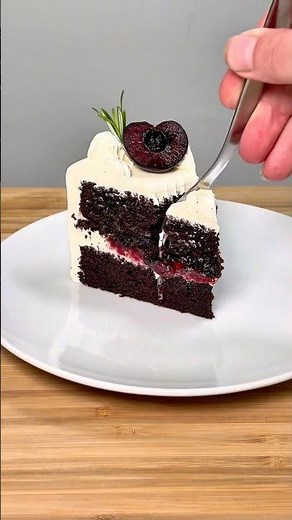 Chocolate Cherry Cake Cutting 🍰